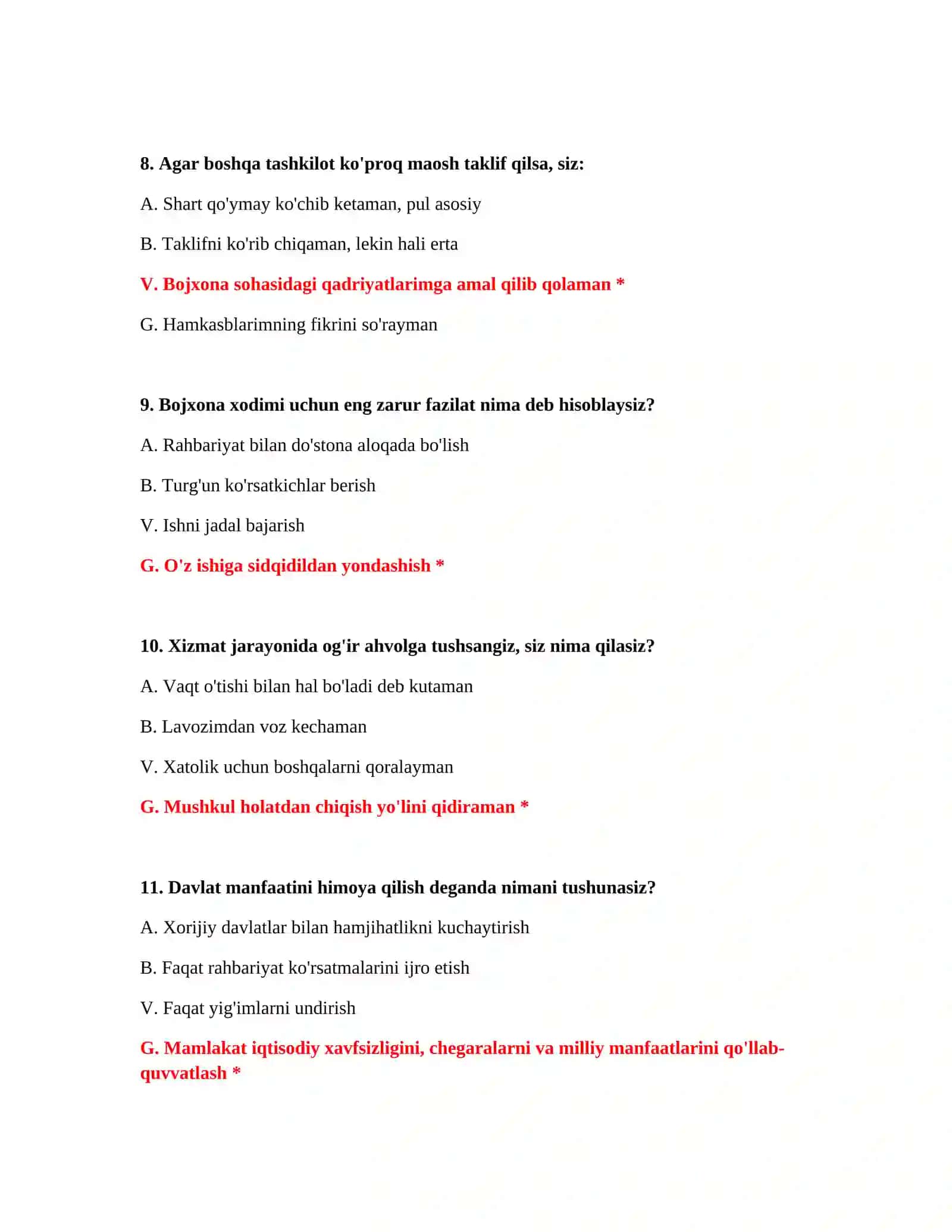 Bojxona kodeksi savollari va javoblari 4