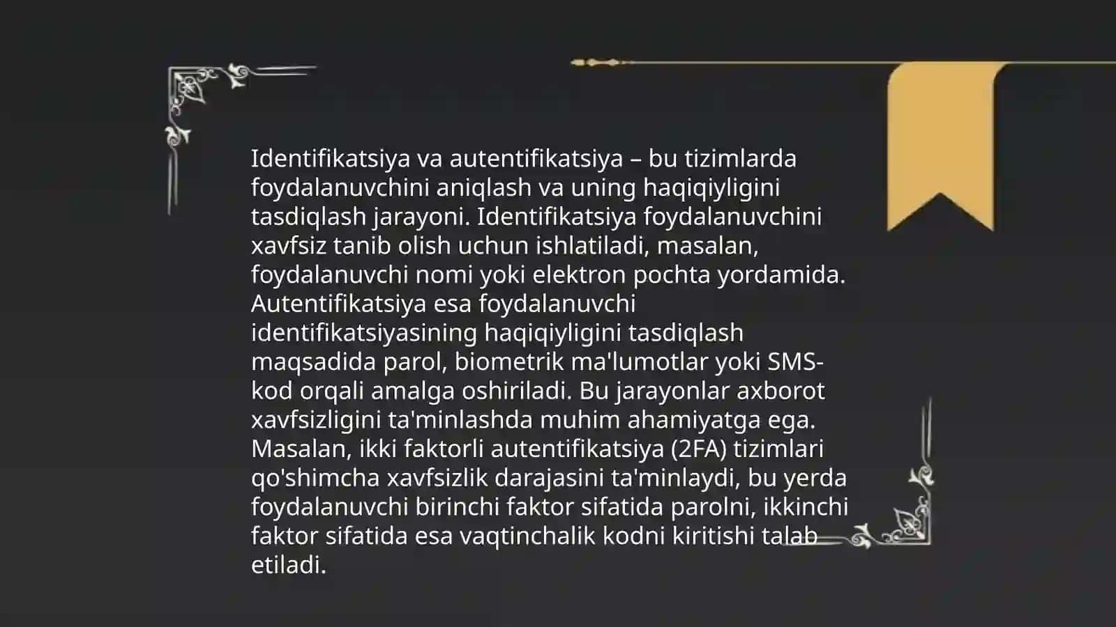 Axborot xavfsizligini taminlash usullari 4