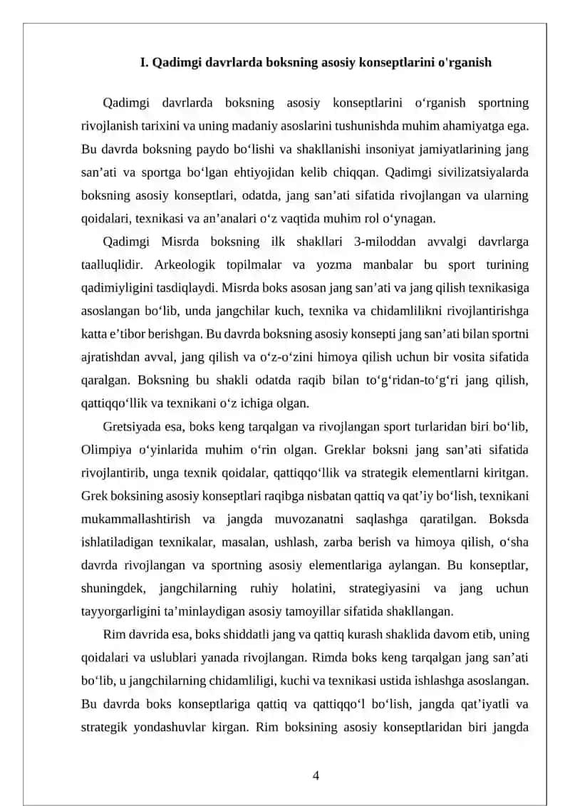 Boksning Dastlabki Tarixi 4