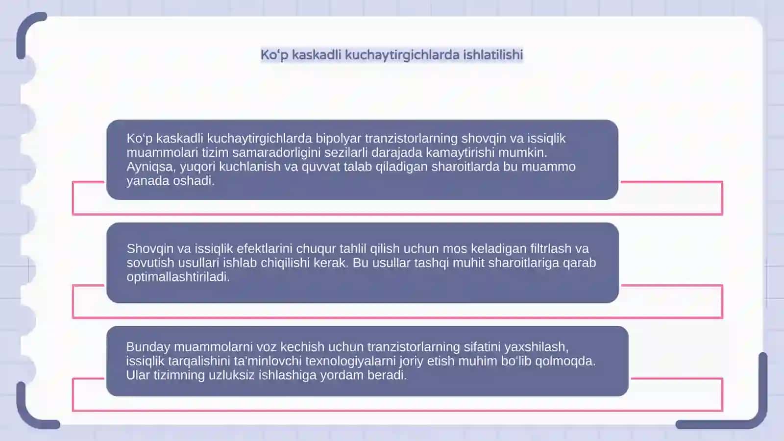 Bipolyar tranzistorlarning kop kaskadli kuchaytrgichlarda shovqin va issiqlik effektlarini chuqur tahlil qilish 4
