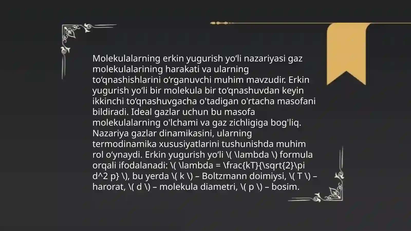 Molekulalarning harakati 4