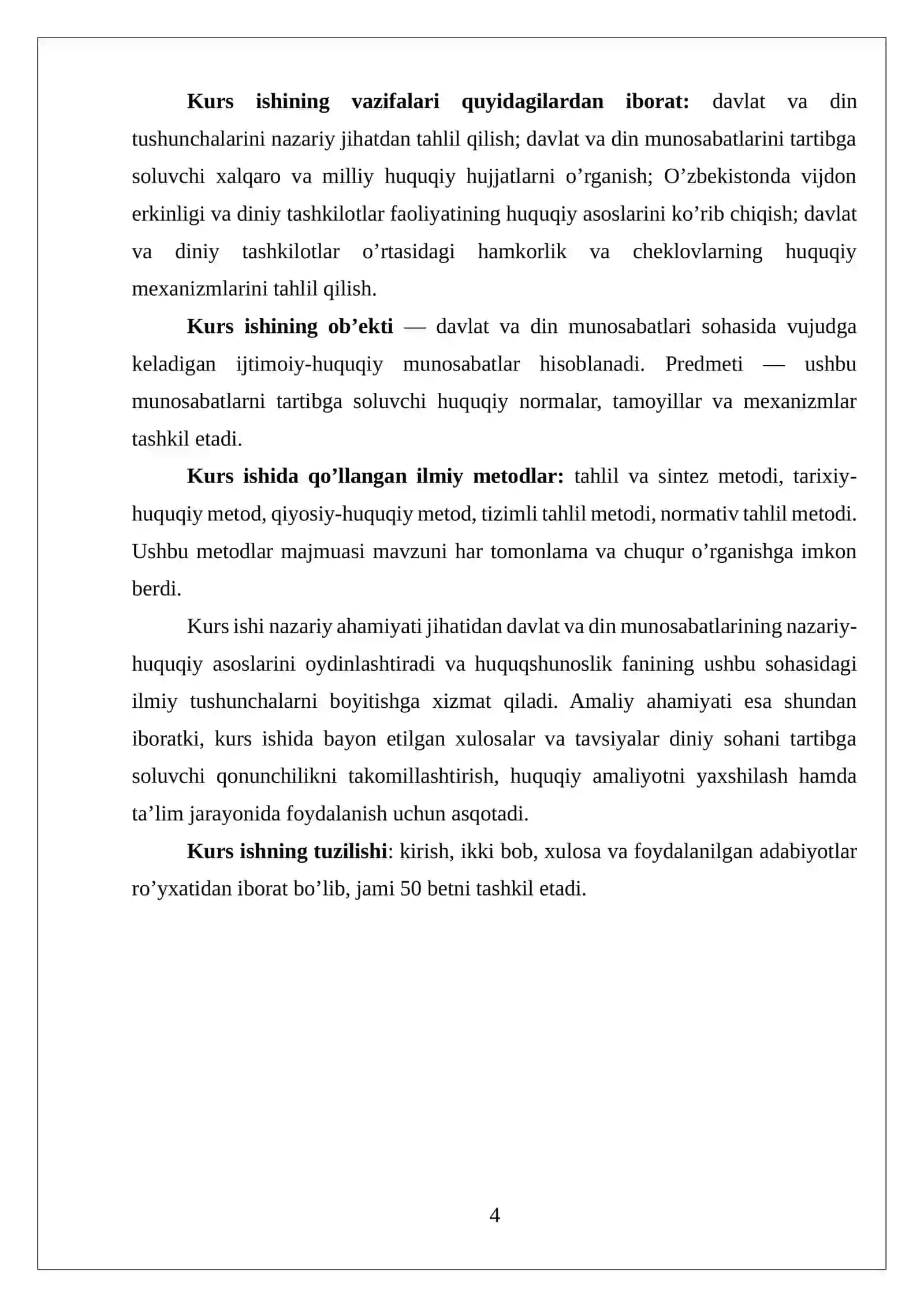DAVLAT VA DIN MUNOSABATLARINING HUQUQIY ASOSLARI 4