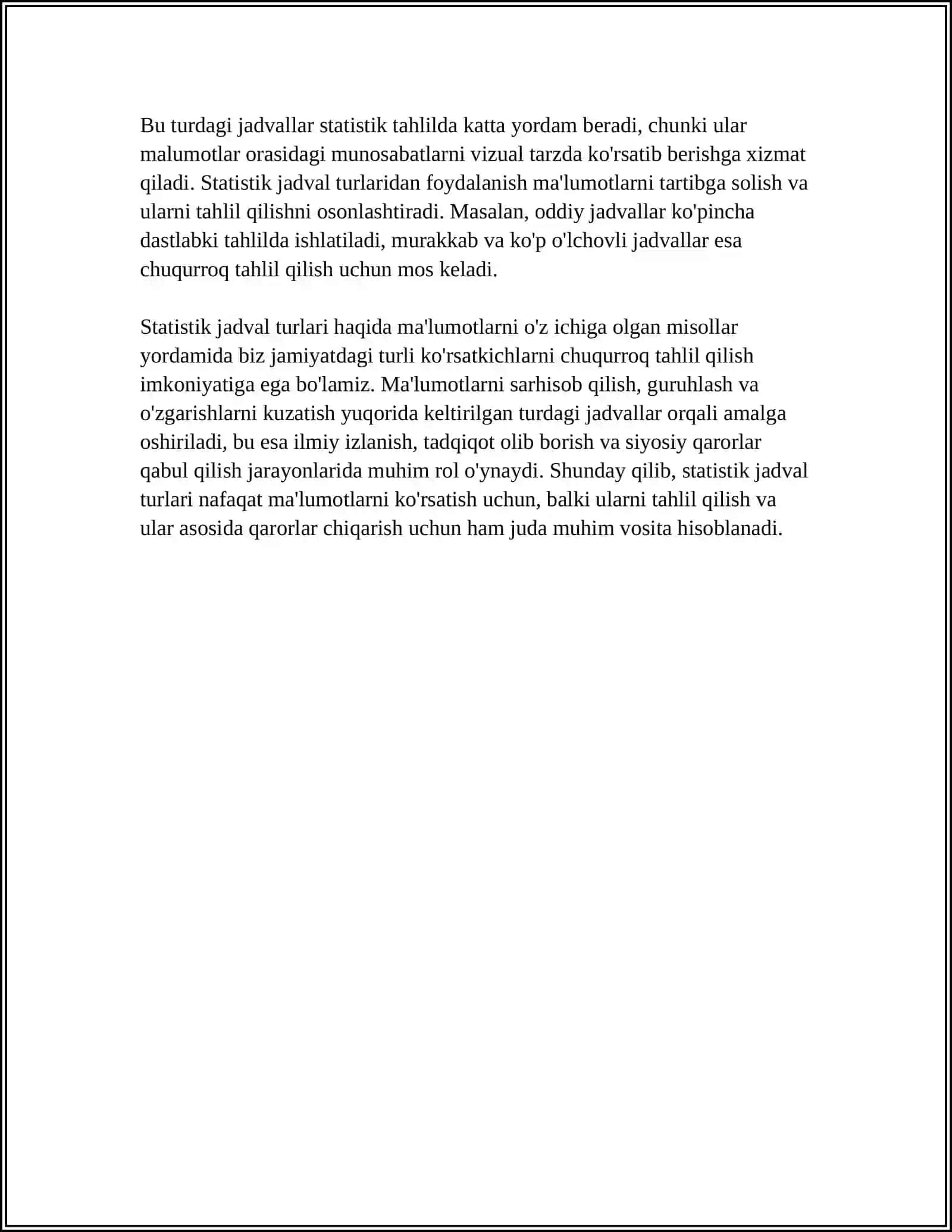 STATISTIK JADVALLAR VA GRAFIKLAR 4