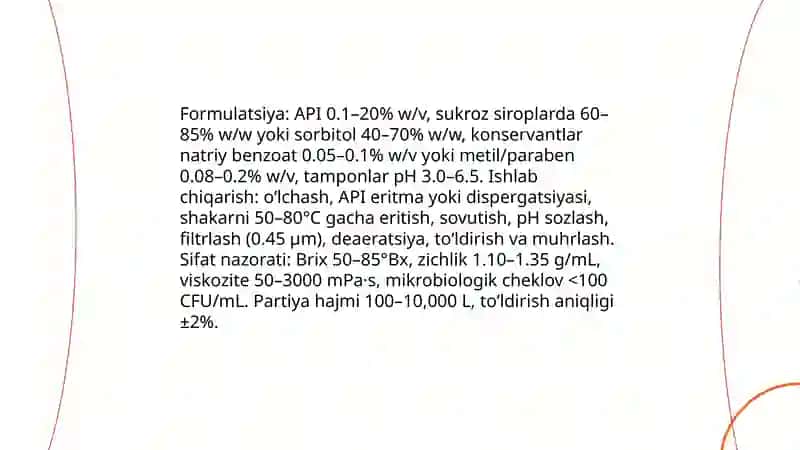 Sanoat miqyosida ishlab chiqariladigan suyuq dori shakllari 4