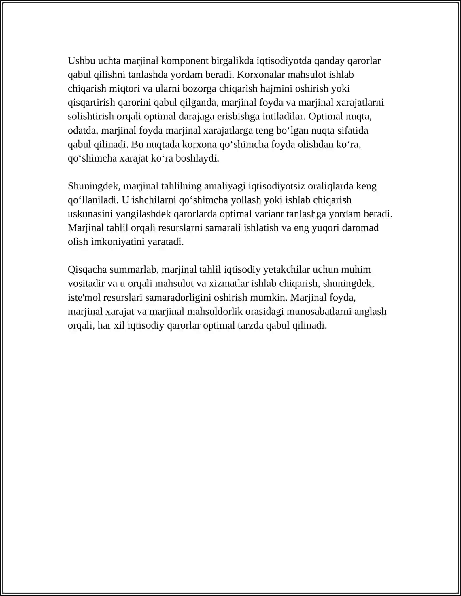 MIKROIQDISODIYOT VA MAKROIQDISODIYOTDA DIFFERENSIAL HISOB TATBIQLARI 4