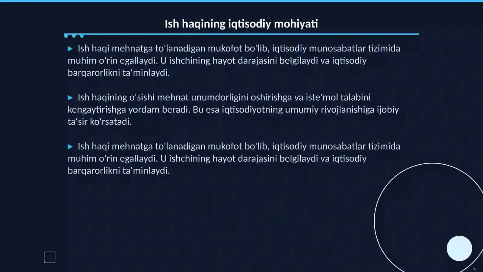 Korxonalarda ish haqiga qo’shimcha va ustamalar 4