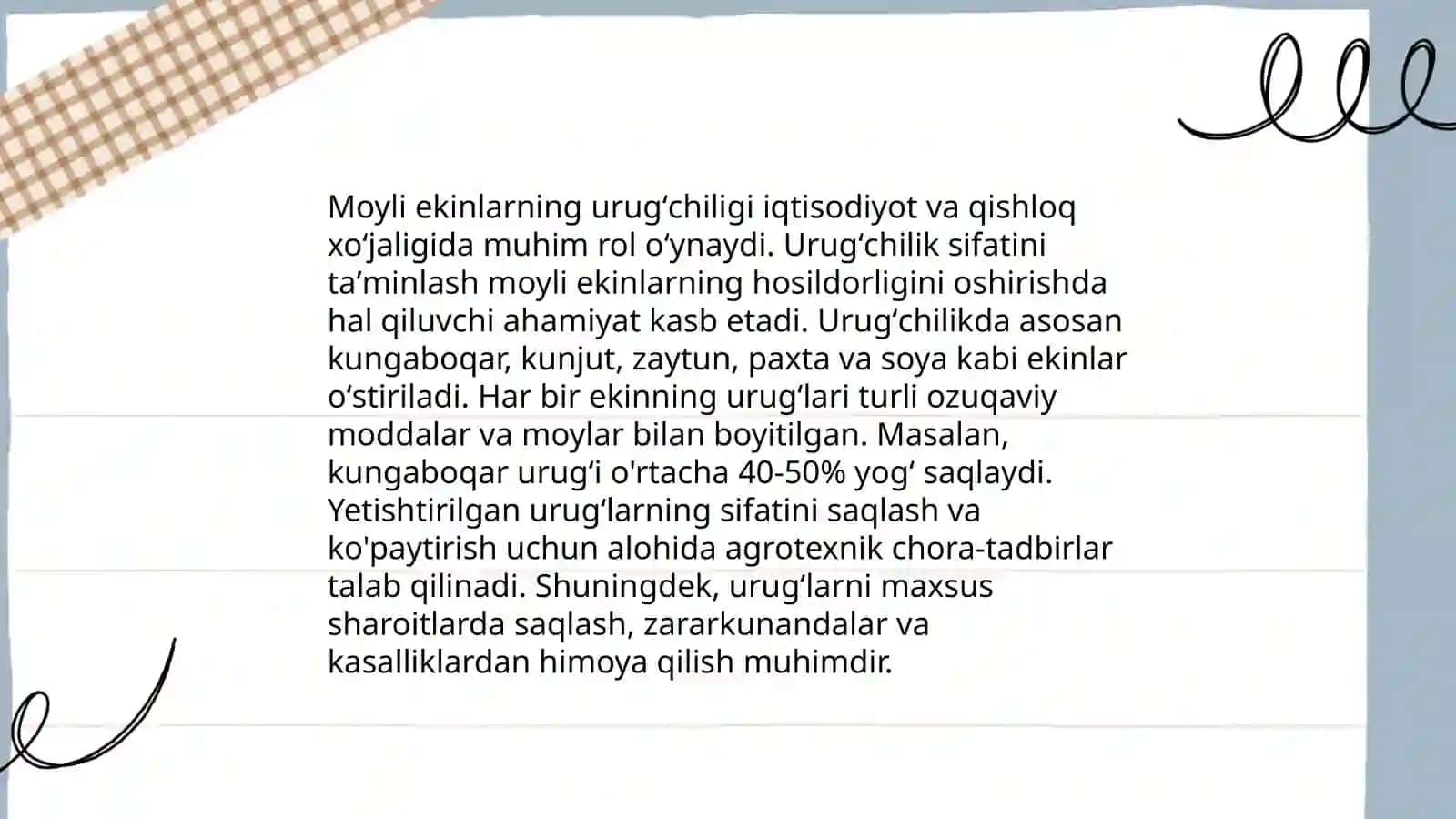 Don dukkakli va moyli ekinlar urugʻchiligi va urugshunosligi 4