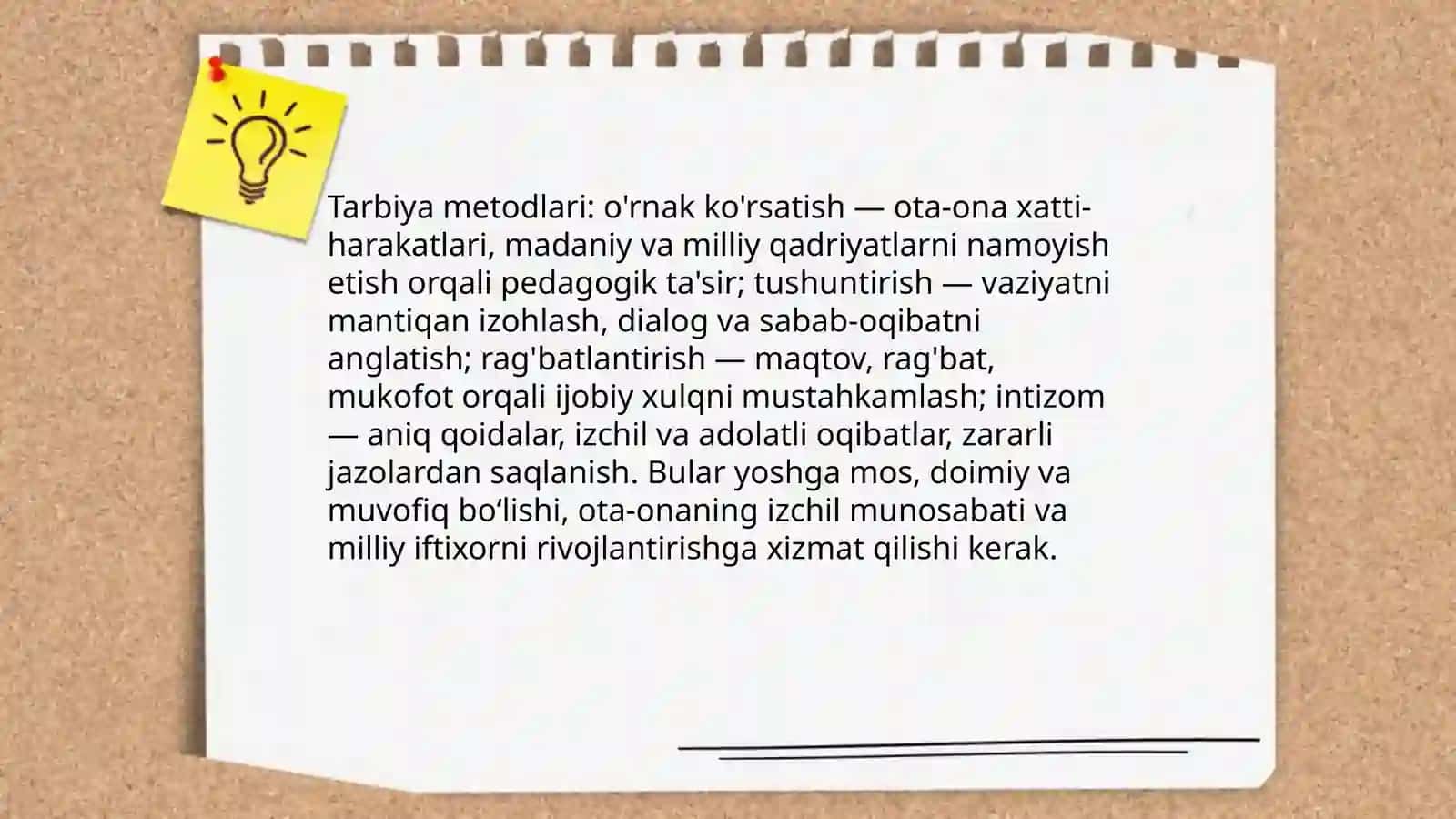 Oila Tarbiyasining Shakl, Metod va Vositalari 4