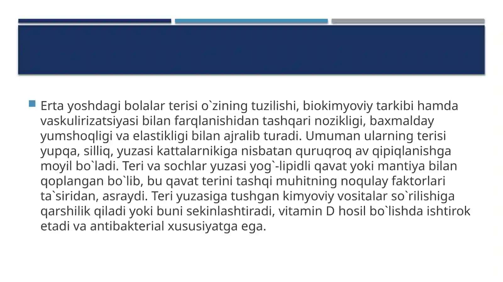 Bolalardaterio'stiyog`qavatinianatomo-fiziologik xususiyatlarigako`ratekshirishusullari 4