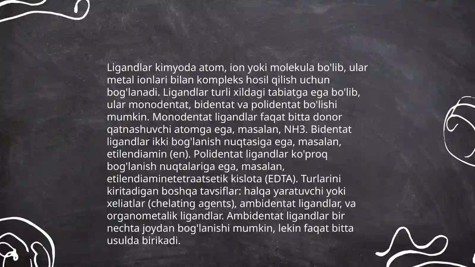Kimyo. Kompleks birikmalar 4