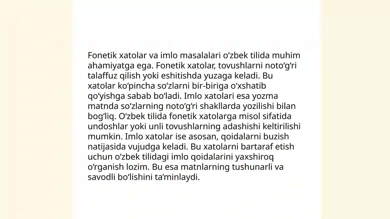 Talaffuzning imloga ta'siri 4