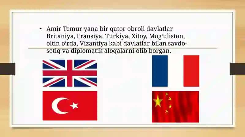 Amir Temur ning iqtisodiy qarashlari 4