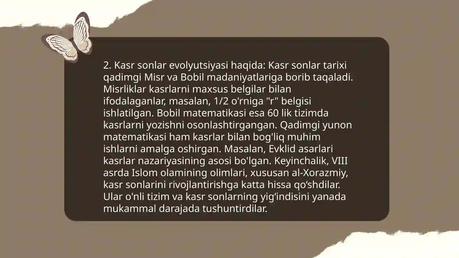 Manfiy son va kasr tushunchasining vujudga kelishi 4