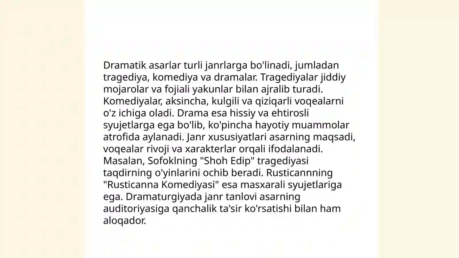 Dramatik asarlarni tahlil qilish metodikasi 4