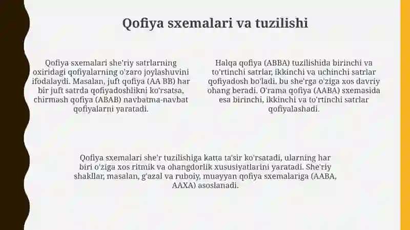 Qofiya tiplari va turlari 4