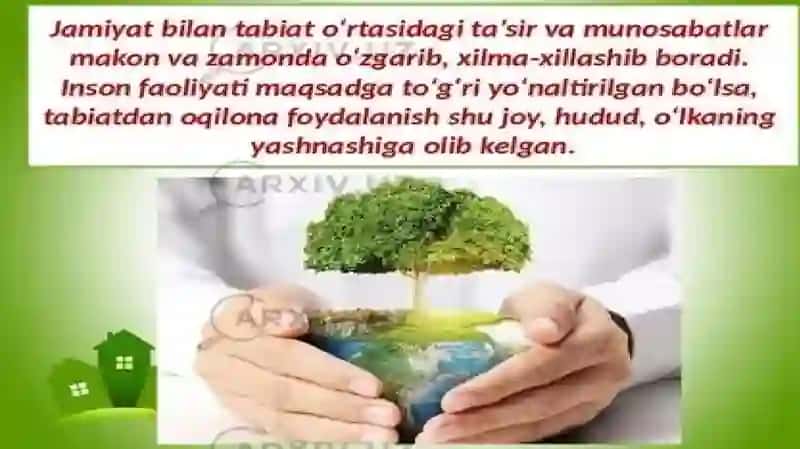 Noyob tabiat yodgorliklaridan foydalanish va muhofaza etish 4