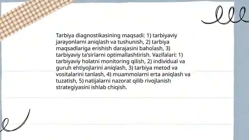Tarbiya diagnostikasining mohiyati va funksiyalari 4