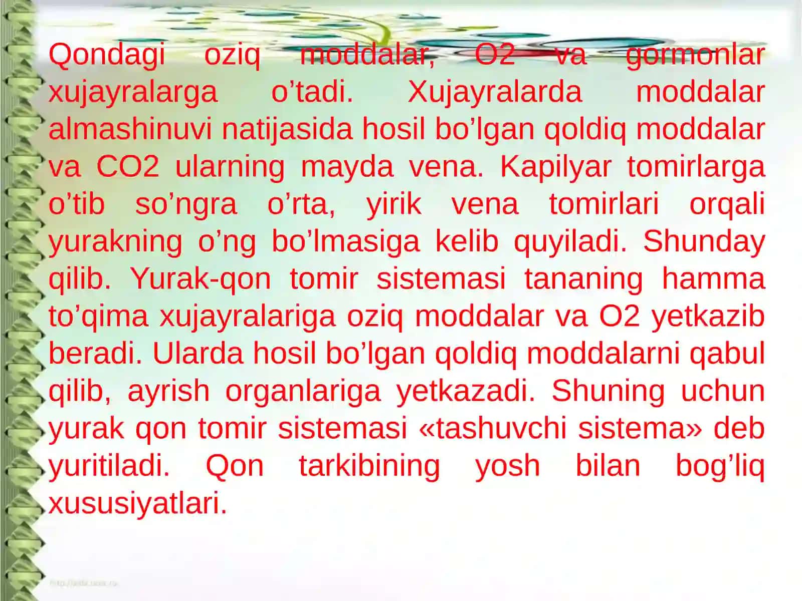 Ichki muhitning nisbiy doimiylik xususiyatlari 4