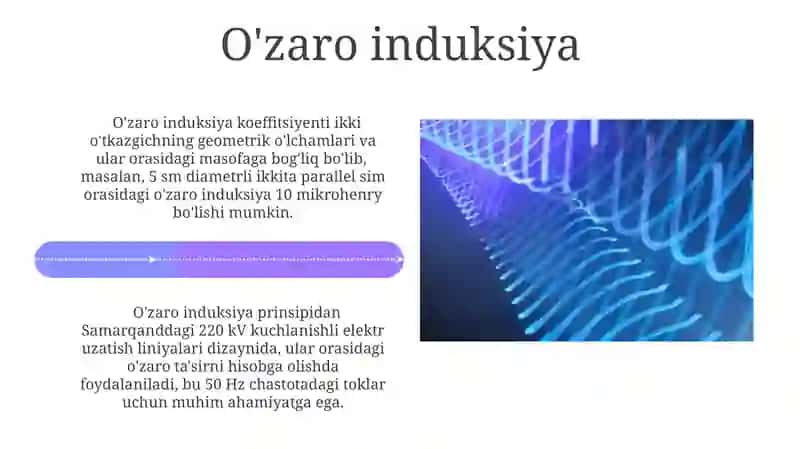 Skin-effekt. Chiziqli o'tkazgichlardagi kvazistatsionar toklar 4