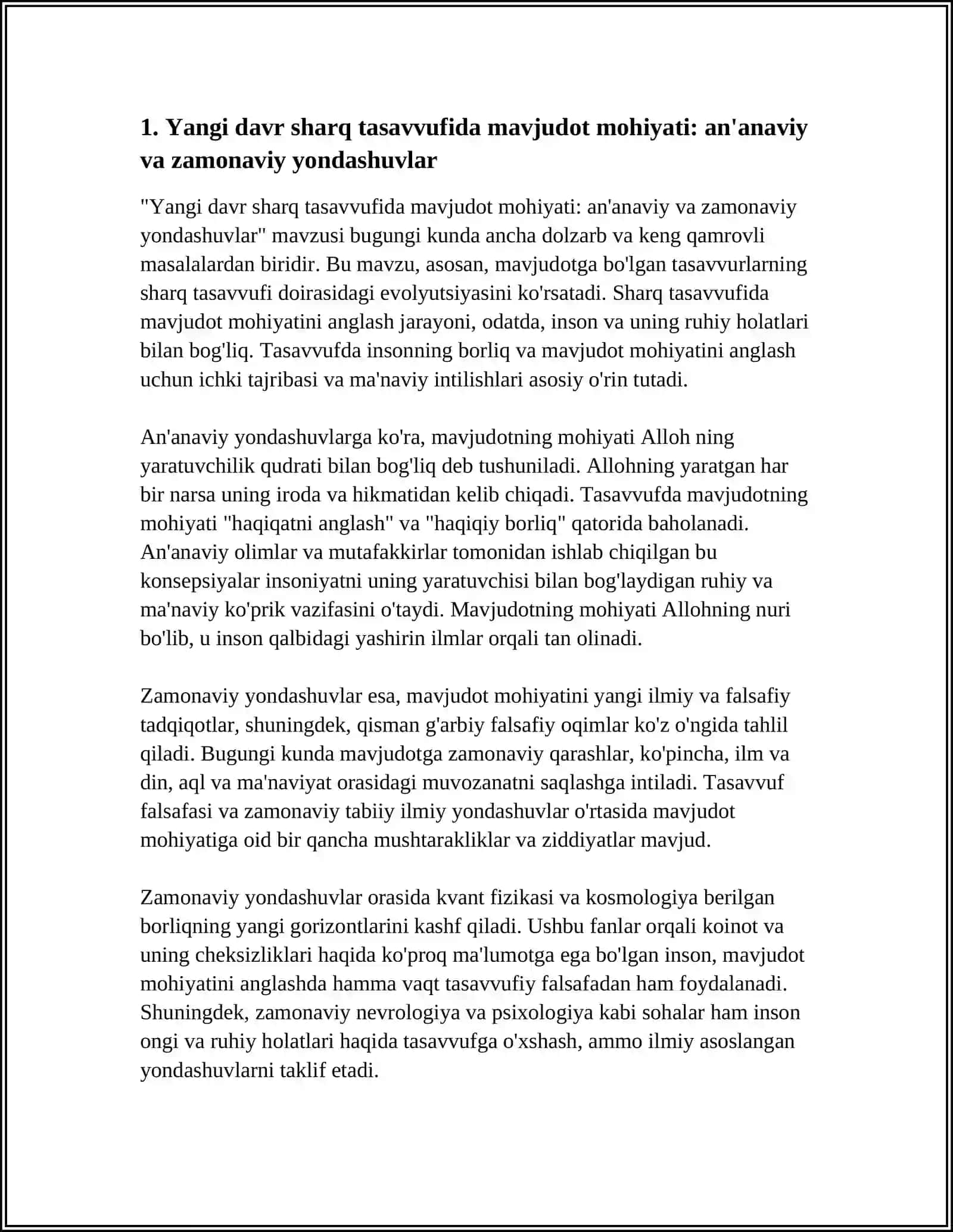 YANGI DAVR SHARQ TASAVVUFI FALSAFA VA TABIIY ILMIY FANLARDA BORLIQNING MOHIYATIGA OID KONSEPSIYALAR 4