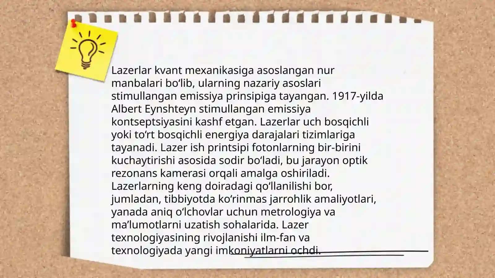 Lazerning yaratilishi tarixi va bosqichlari 4