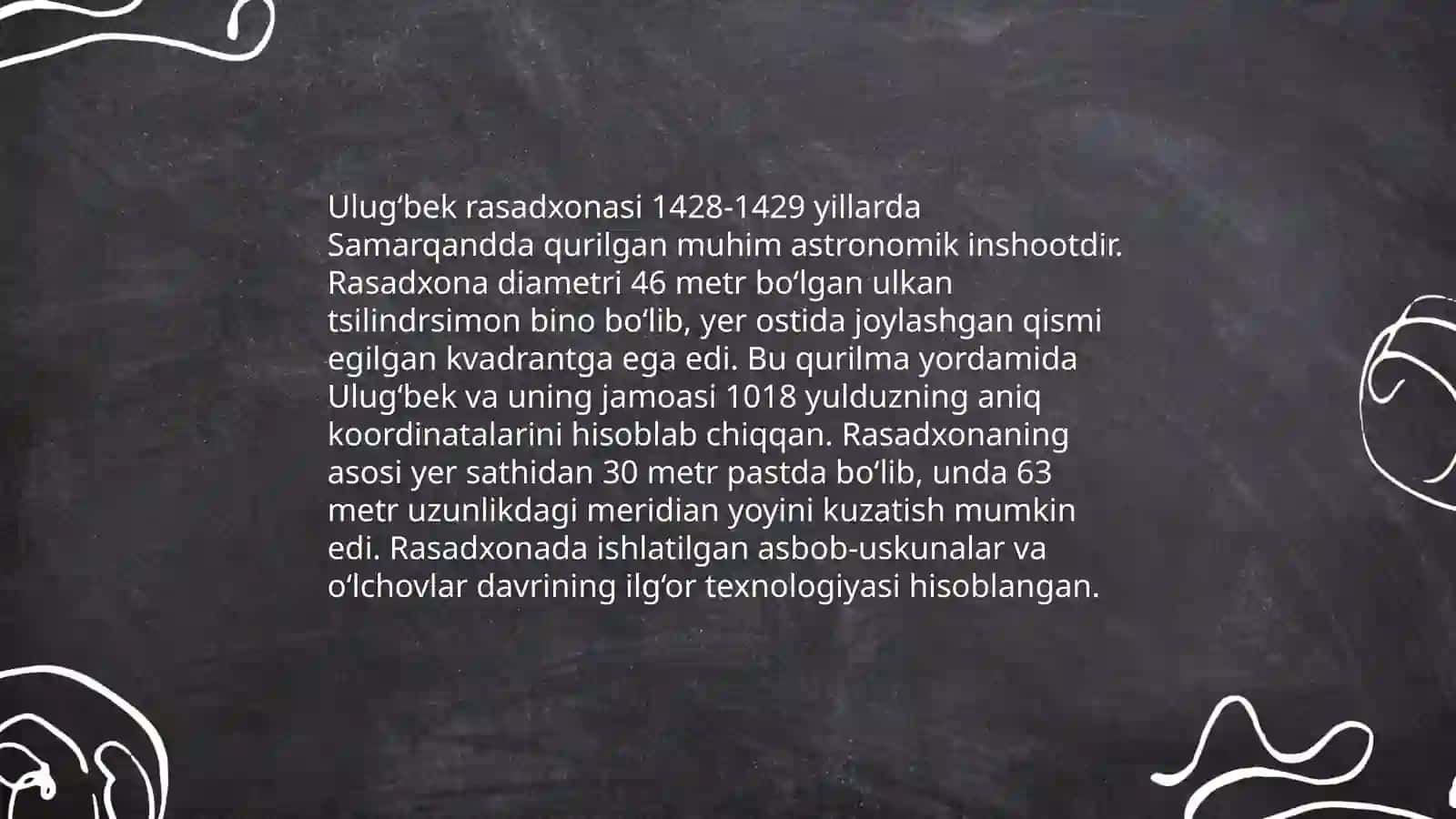 Ulug'bek rasadxonasi 4