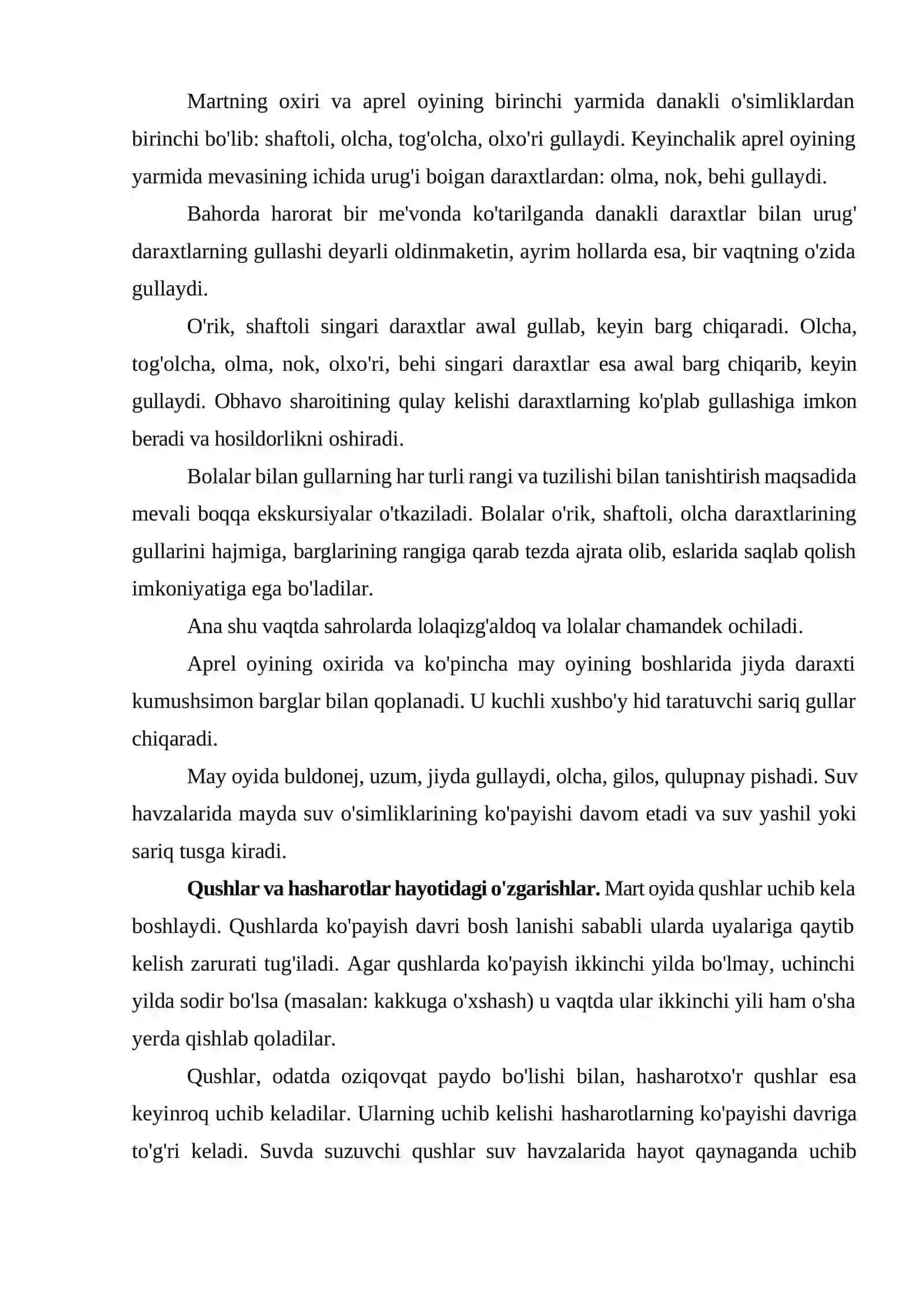 Bolalarni fasllari bilan tanishtirish 4