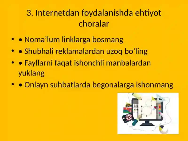 Axborot xavfsizligi qoidalari 4