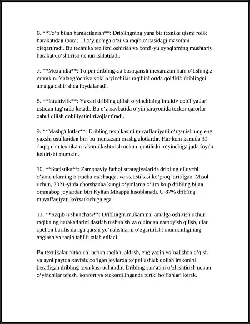 BASKIDBOL OʻYIN TEXNIKASI 4
