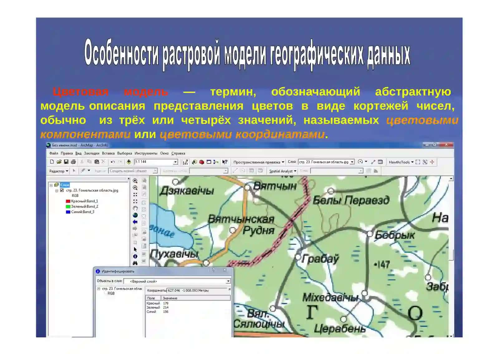 Сбор и ввод данных для географических информационных систем. Суть растра и вектора 4