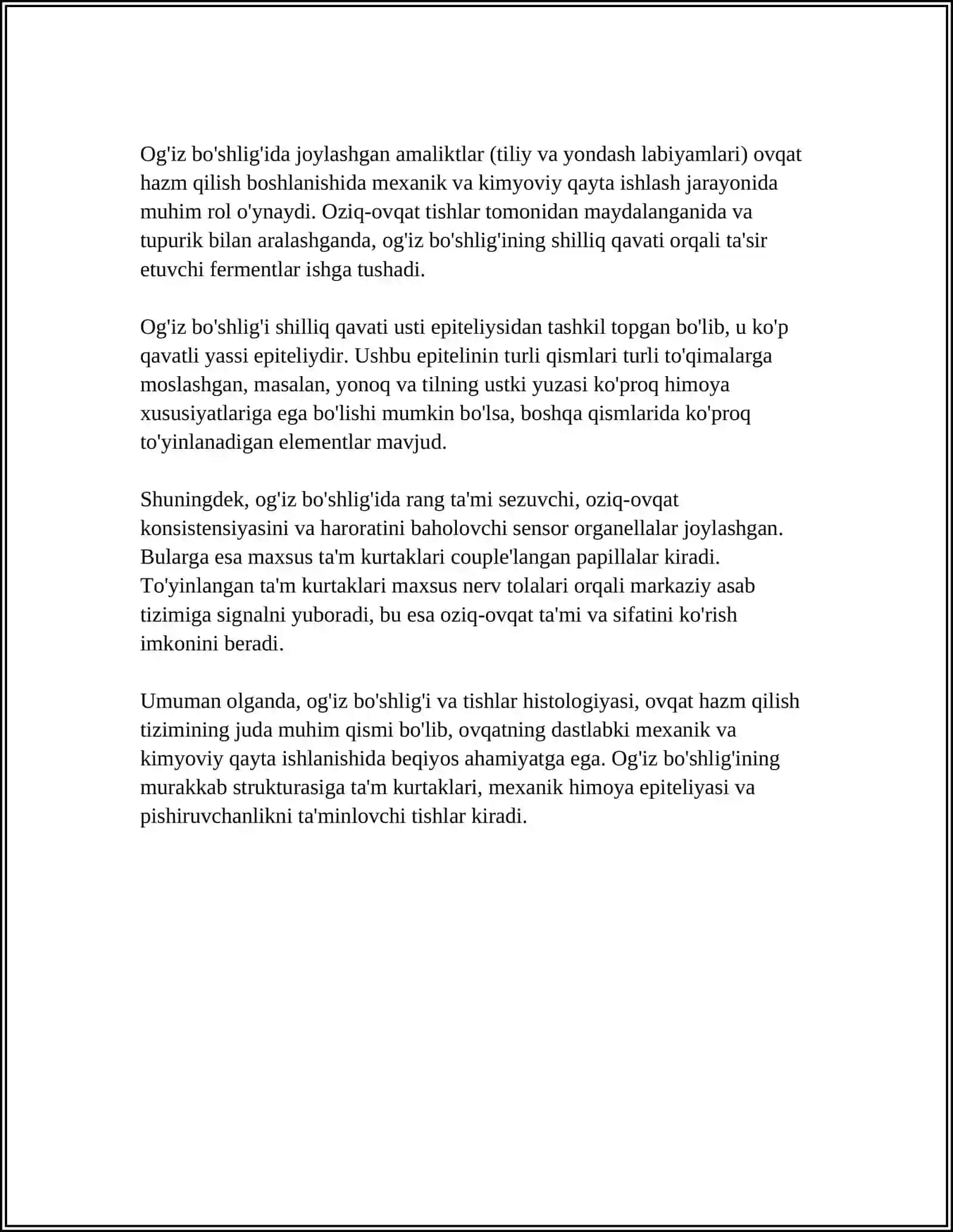 OVQAT HAZM QILISH GISTOLOGIYASI 4