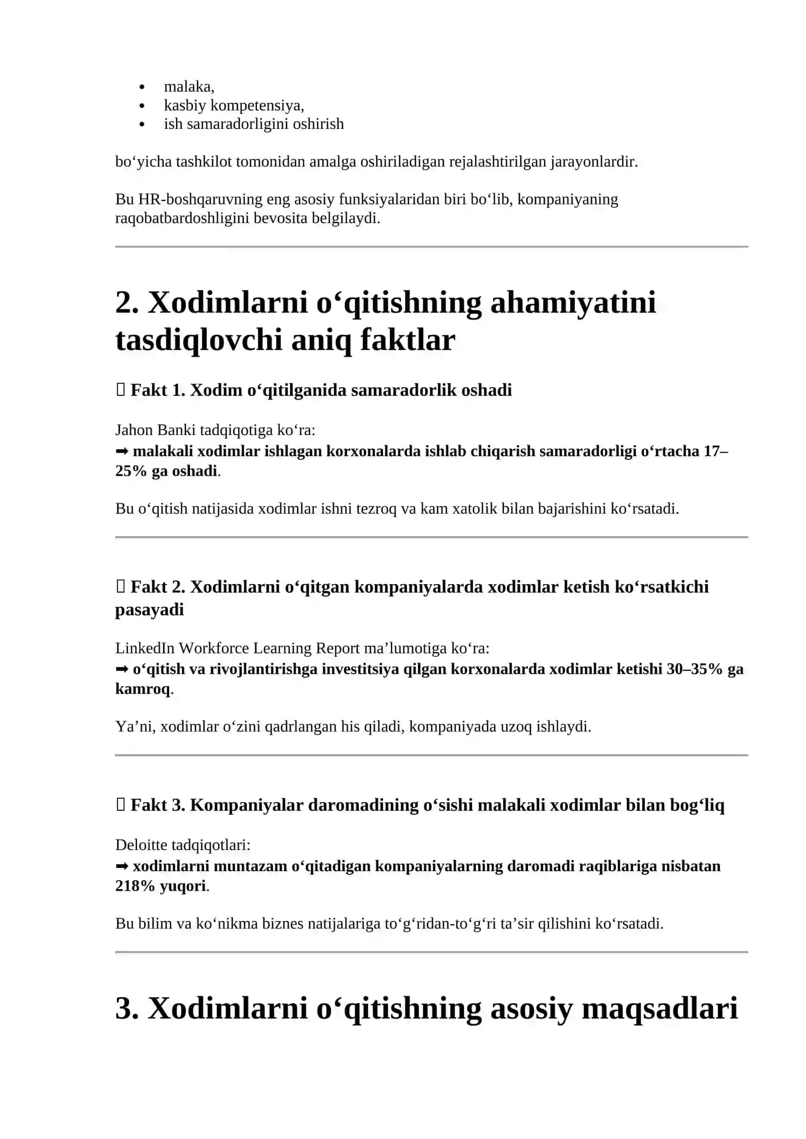 INSON RESURSLARINI BOSHQARISHDA XODIMLARNI O‘QITISH VA RIVOJLANTIRISHNING AHAMIYATI 4