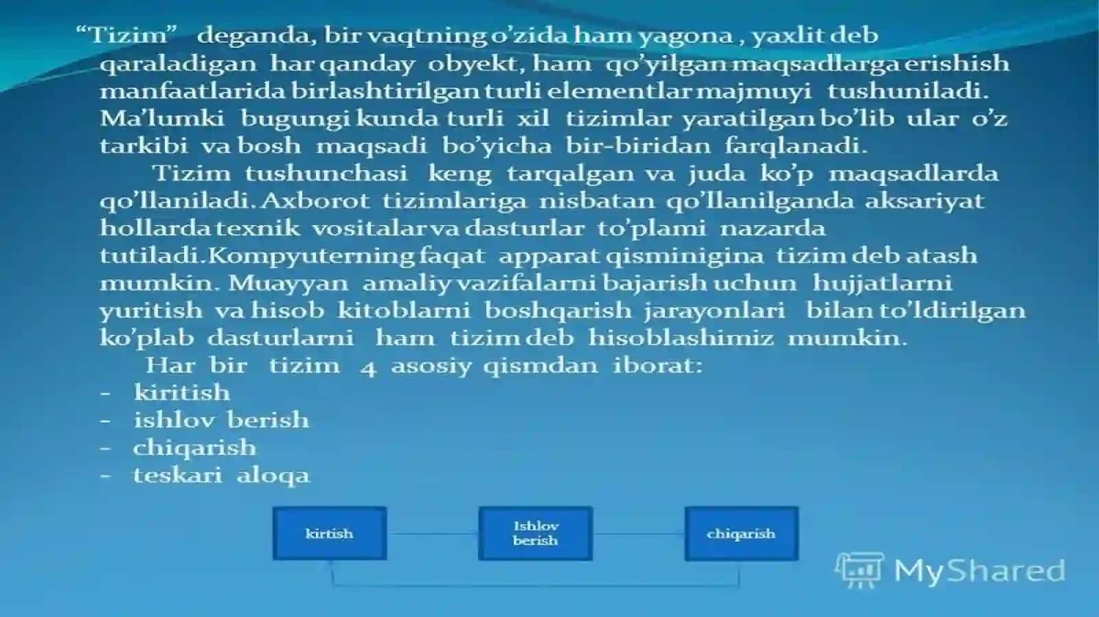 Axborot tizimlari 4