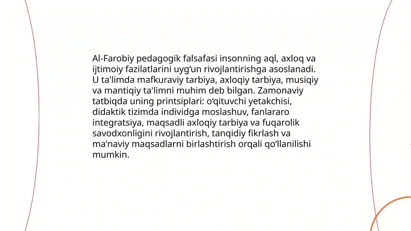 O‘rta Osiyo mutafakkirlarining pedagogik qarashlarining zamonaviy ta’limdagi ahamiyati 4