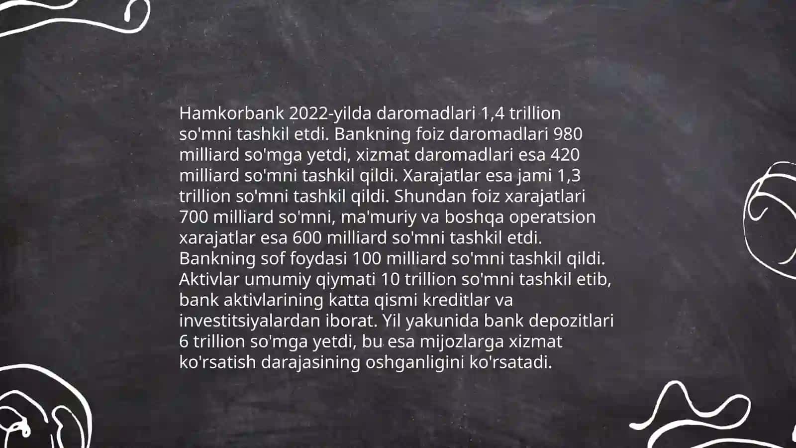 Hamkorbankning moliyaviy ko'rsatkichlarini tahlil qilish 4