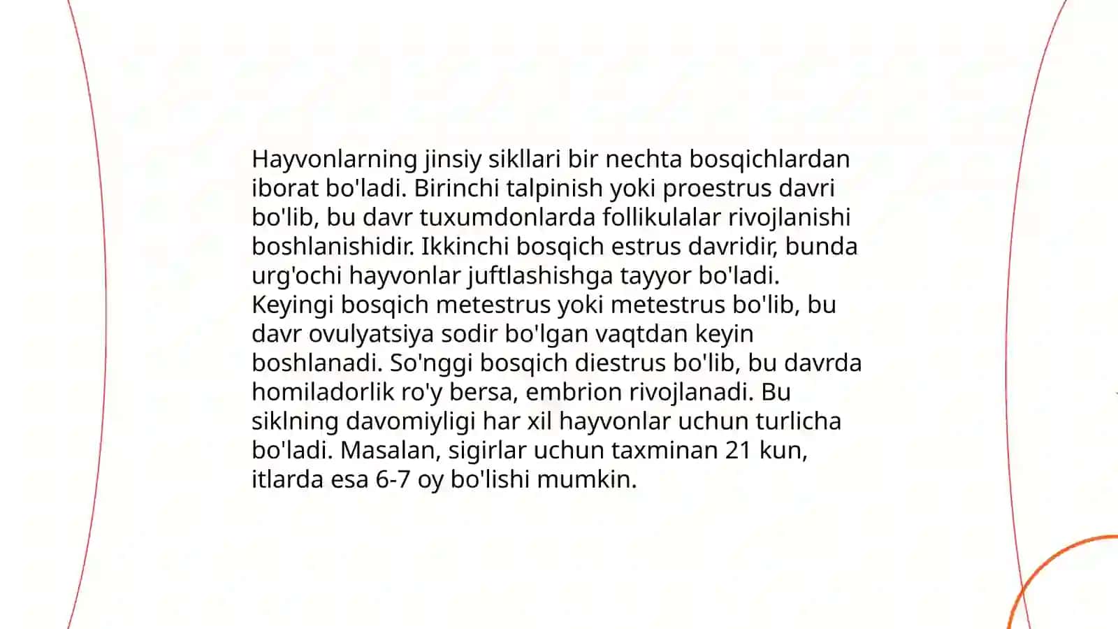 Qishloq xo'jaligi hayvonlarida jinsiy sikl va tur òzgachaligi 4