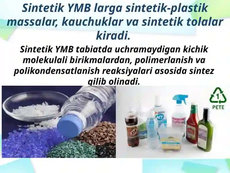 Sintetik polimerlar 4