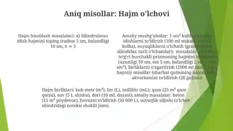 Yuza o'lchov birliklari mavzusida misol va masalalar yechishga o‘rgatish metodikasi 4
