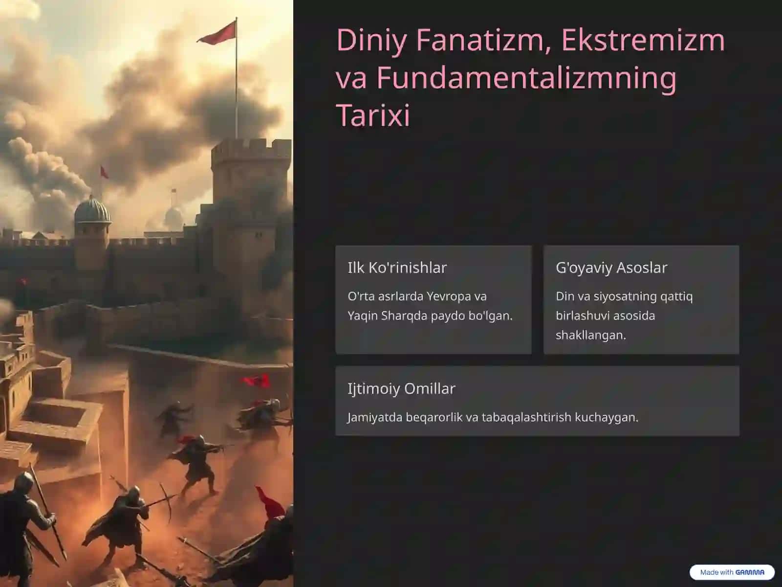 Diniy Fanatizm, Ekstremizm, Fundamentalizm va Terrorizmning Tarixi va Hozirgi Davrda Xavfsizlikga Tahdidi 4