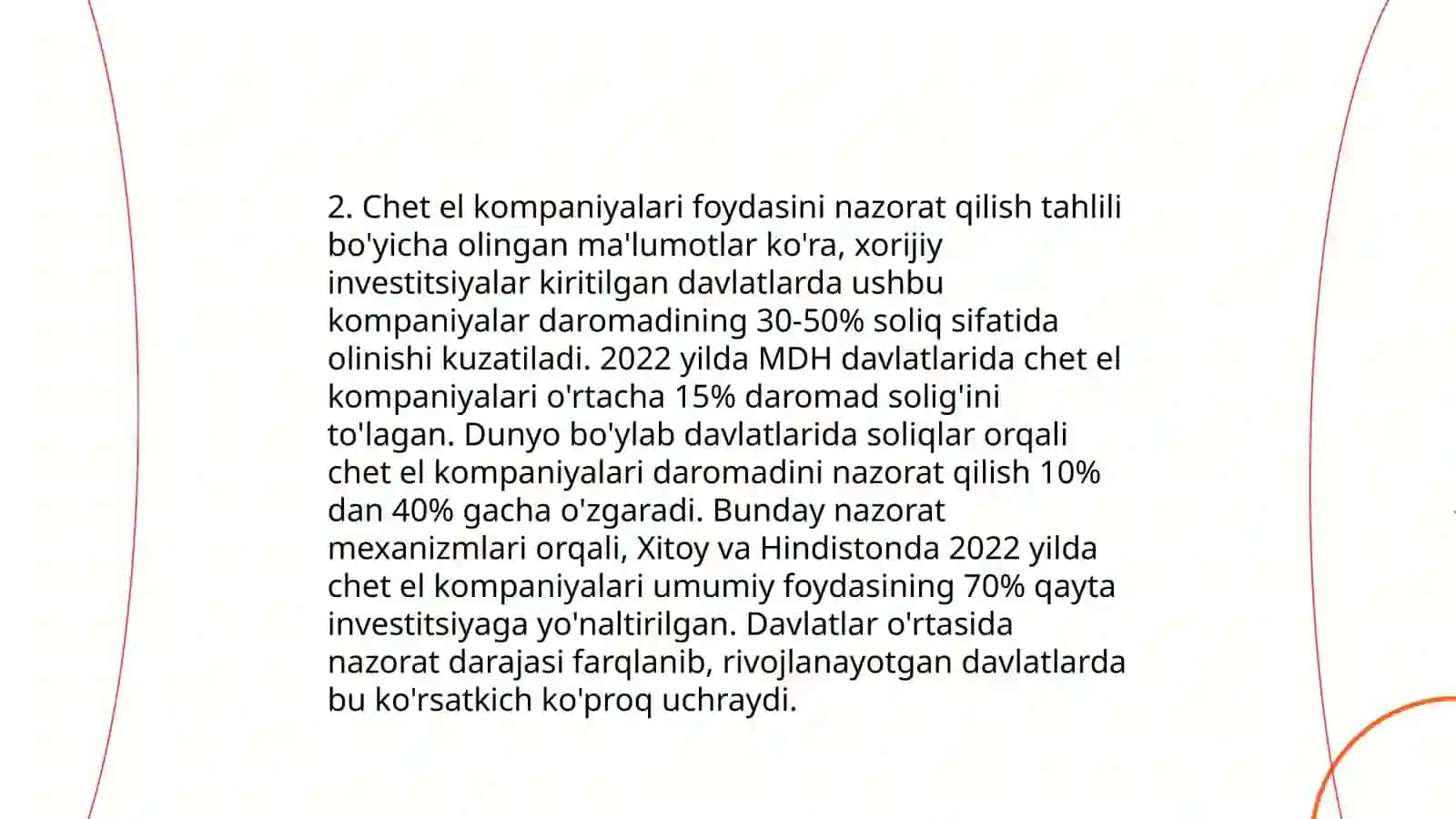 O'zbekistonda nazorat qilinadigan chet el kompaniya foydasiga soliq solishning xususiyatlari 4