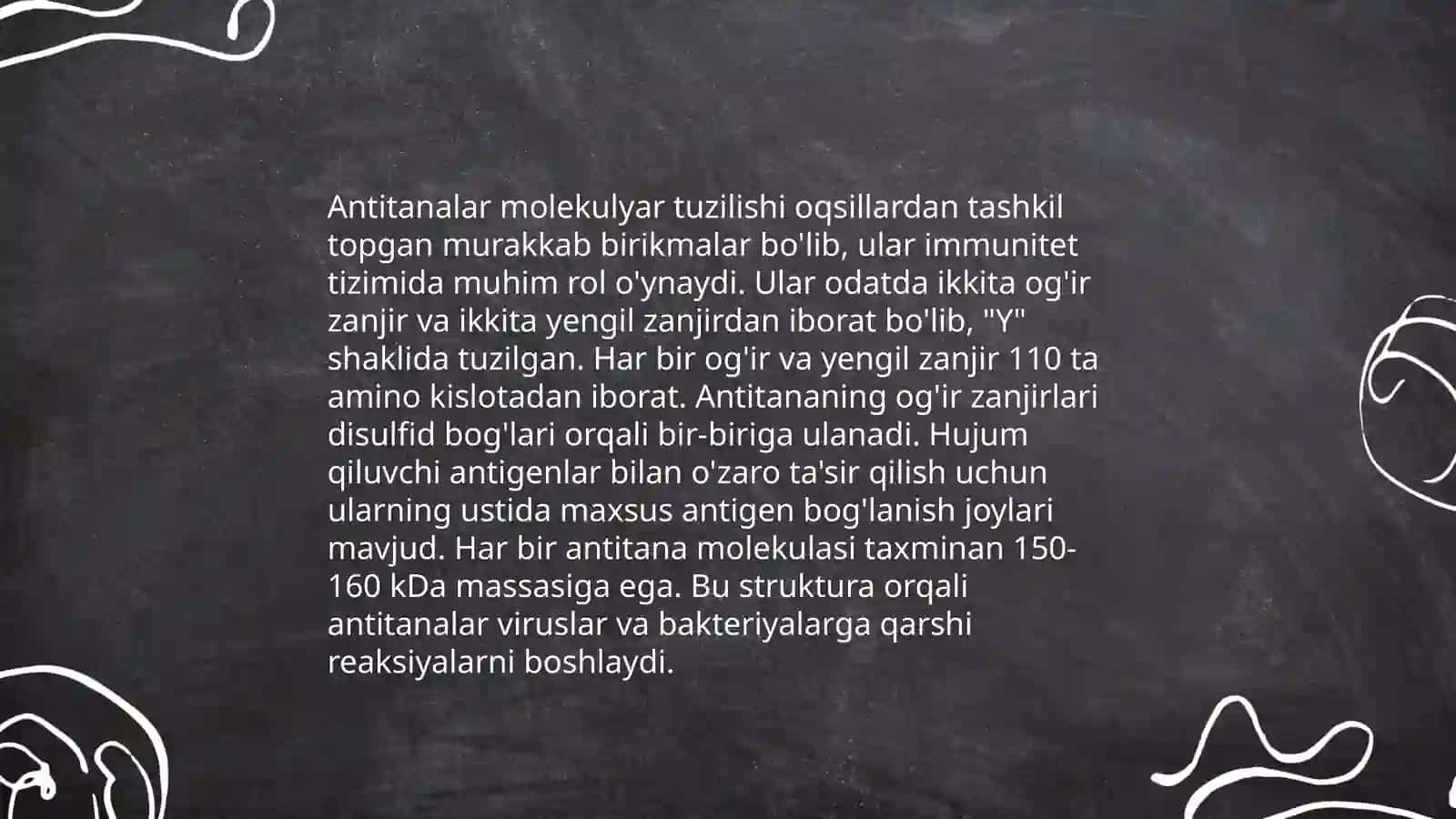 Antitana tuzilishi va ularning xususiyatlari 4