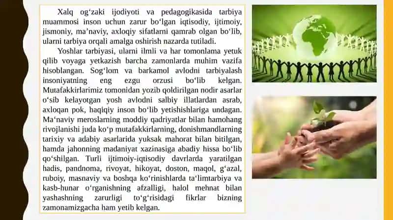 Tarbiya fanini o‘qitishda xalq og‘zaki ijodining muhim ahamiyati 4