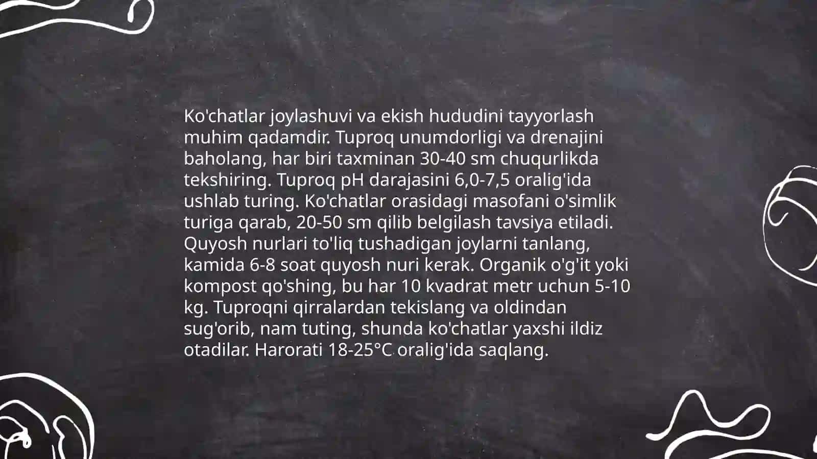 Meva ko'chatlariga shakl berish va ularni parvarish qilish 4