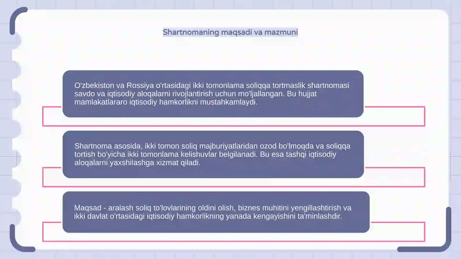 O'zbekiston va Rossiya ikki tomonlama soliqqa tortmaslik shartnomasi 4