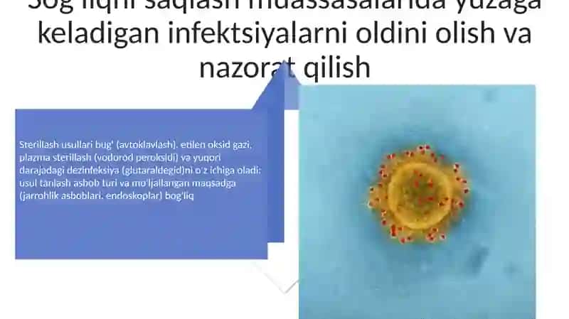 Infeksiya nazorati va infeksion xavfsizlik sterilizatsiya konsepsiyasi 4