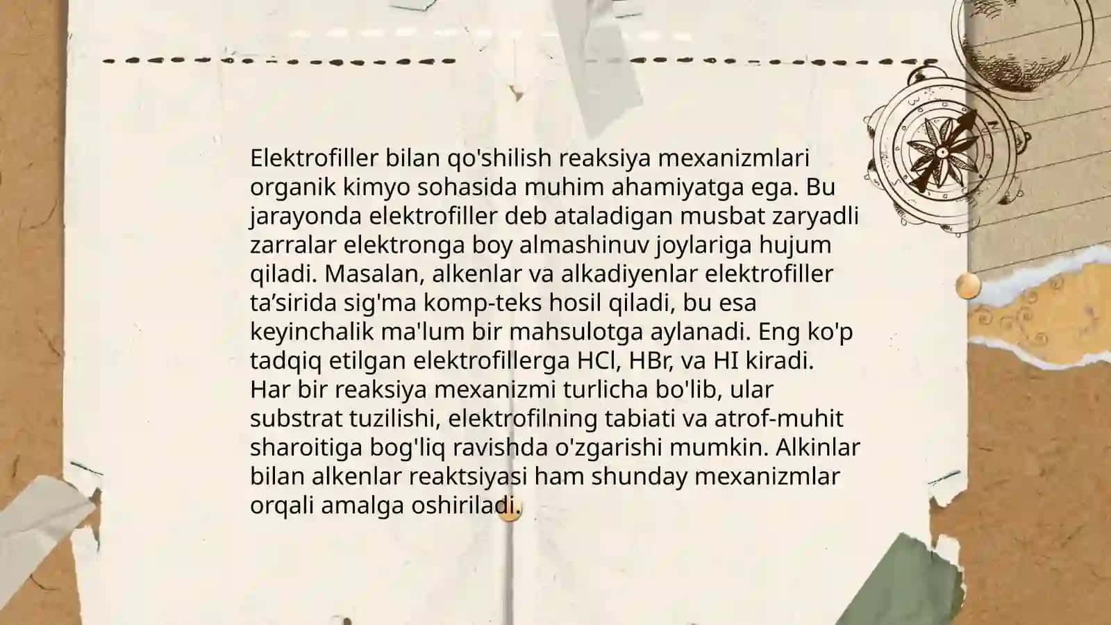 Alkinlar va alkenlarning reasiyaga kirishish qobiliyati 4
