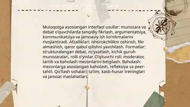 Interfaol metodlar va ularni qoʻllash mahorati 4