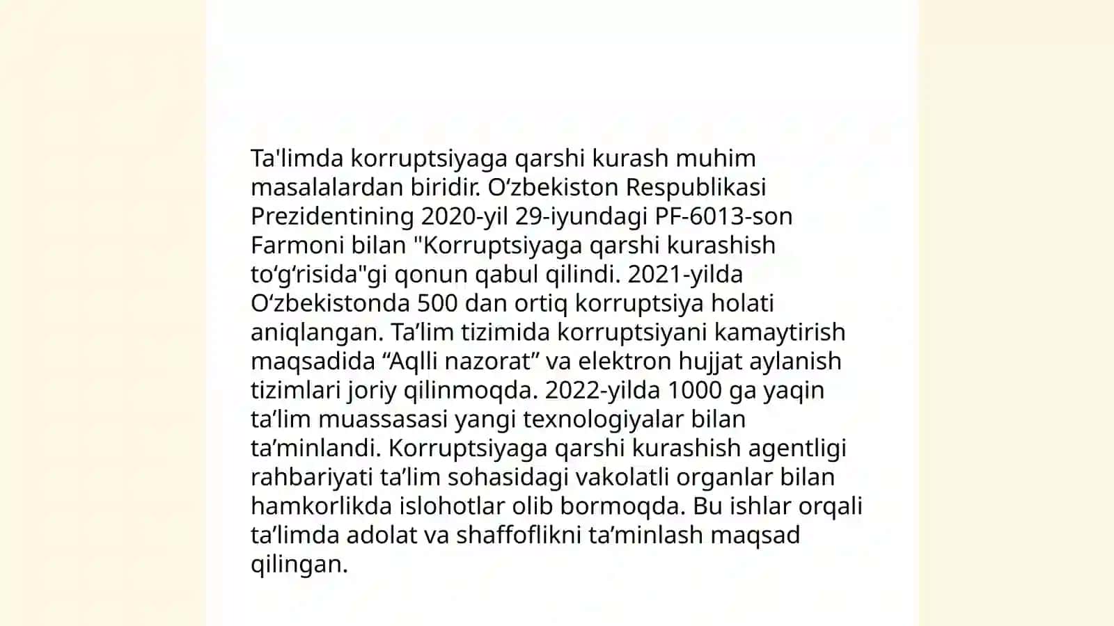 Korruptsiyani kamaytirish strategiyalari 4