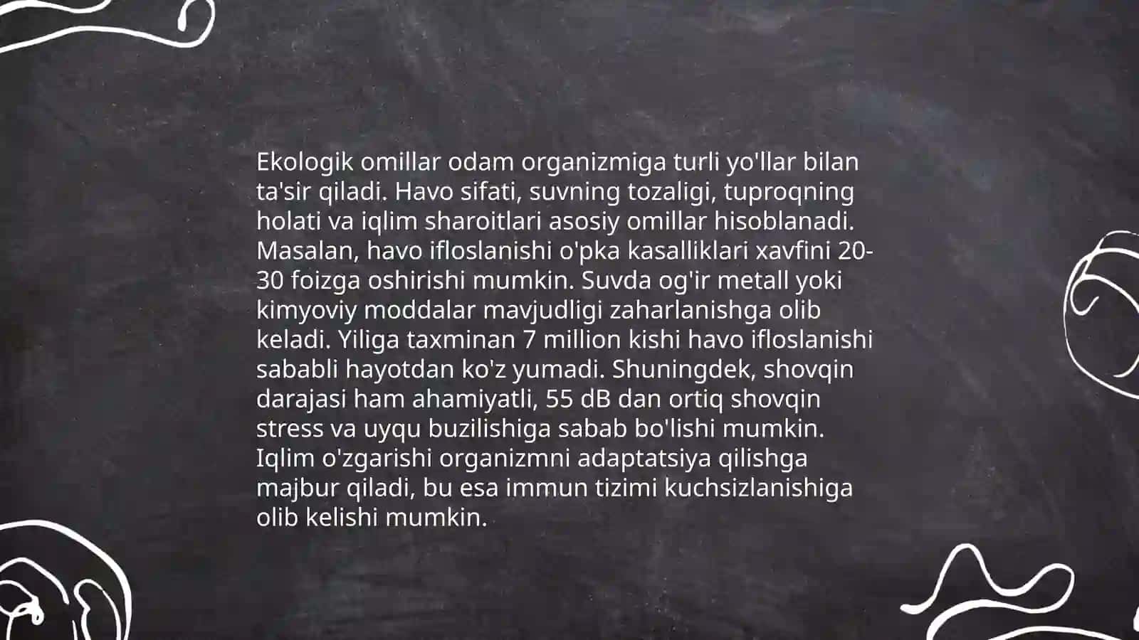 Tabiatning soģlomlashtiruvchi kuchlari va gigigenik omillari 4