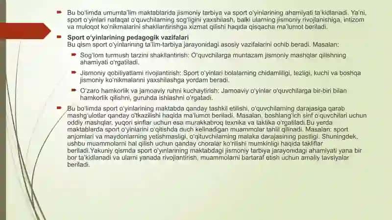 Umumta’lim maktablari jismoniy tarbiya darslari 4